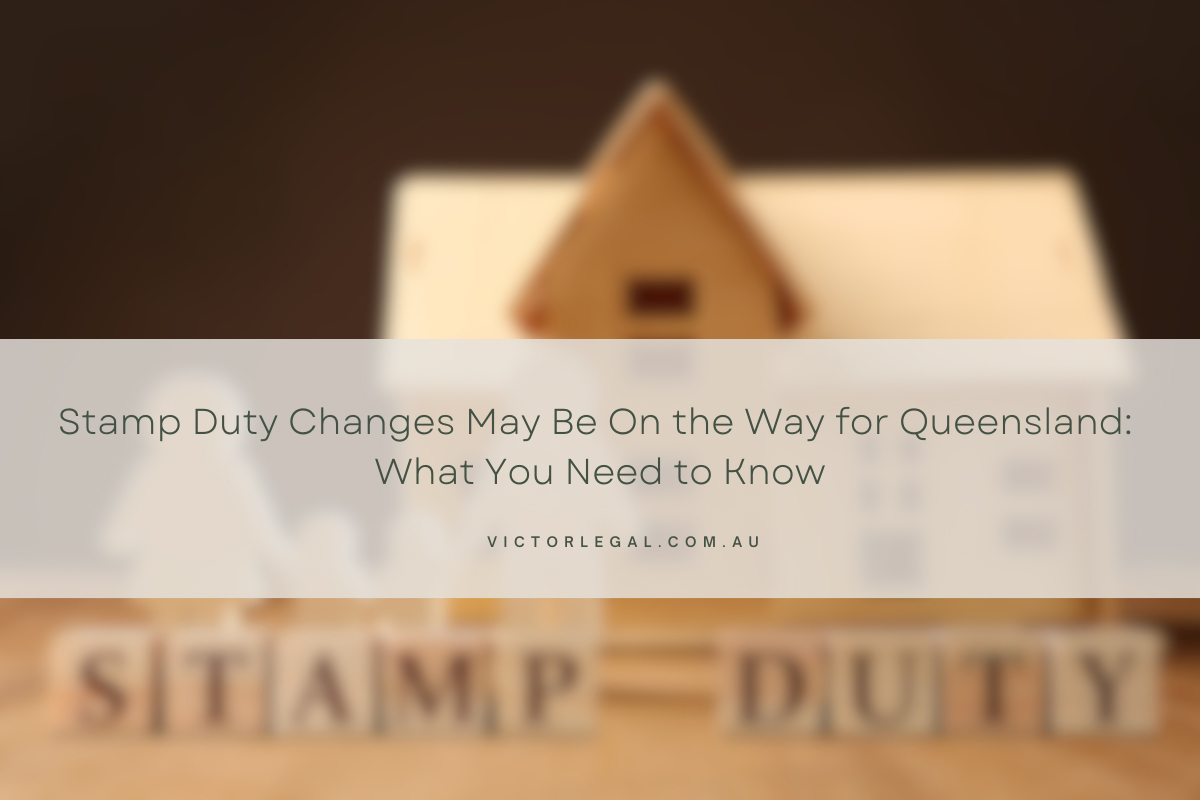 Stamp Duty Changes QLD